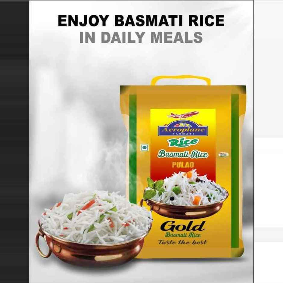 Aeroplane Gold Special Pulav  Basmati Rice Full Long Grain & Aged Rice