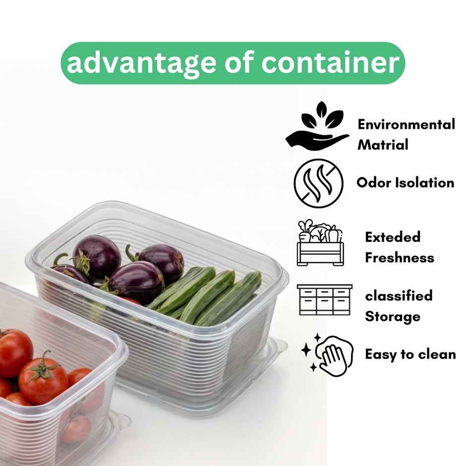 2Mech Plastic Fridge Storage Container - 1800 ml