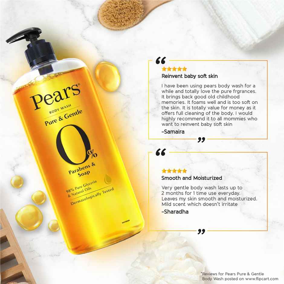 Pears Pure & Gentle Shower Gel SuperSaver XL Pump Bottle With 98% Pure Glycerine