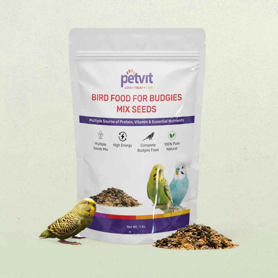 Petvit Bird Food For Budgies Mix Seed With Yellow Millet