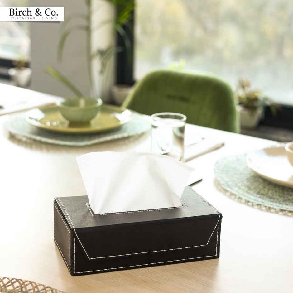Birch & Co. Tissue Box - Black