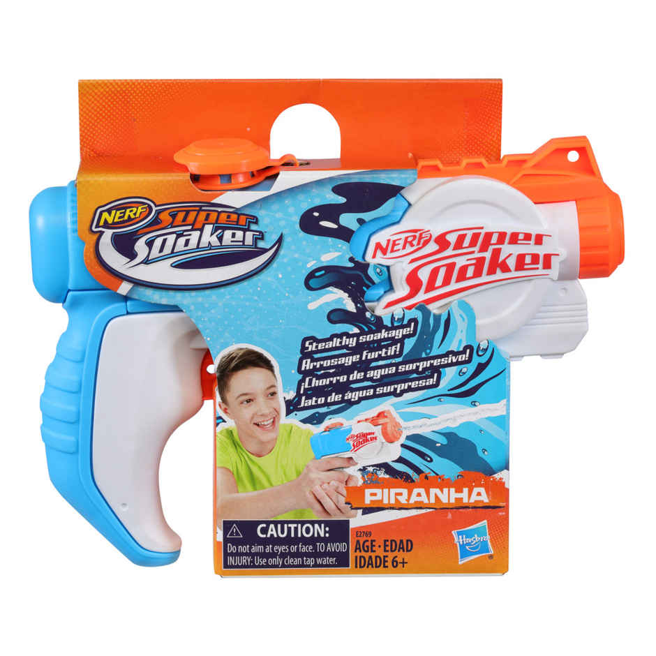 Nerf Super Soaker Piranha Water Blaster (6 Fluid Ounce Tank Capacity) | Toy Gun