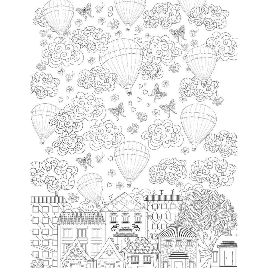 Cityscape Colouring Book for Adults With Detailed City Designs|Coloring Book|Art Therapy Relaxing