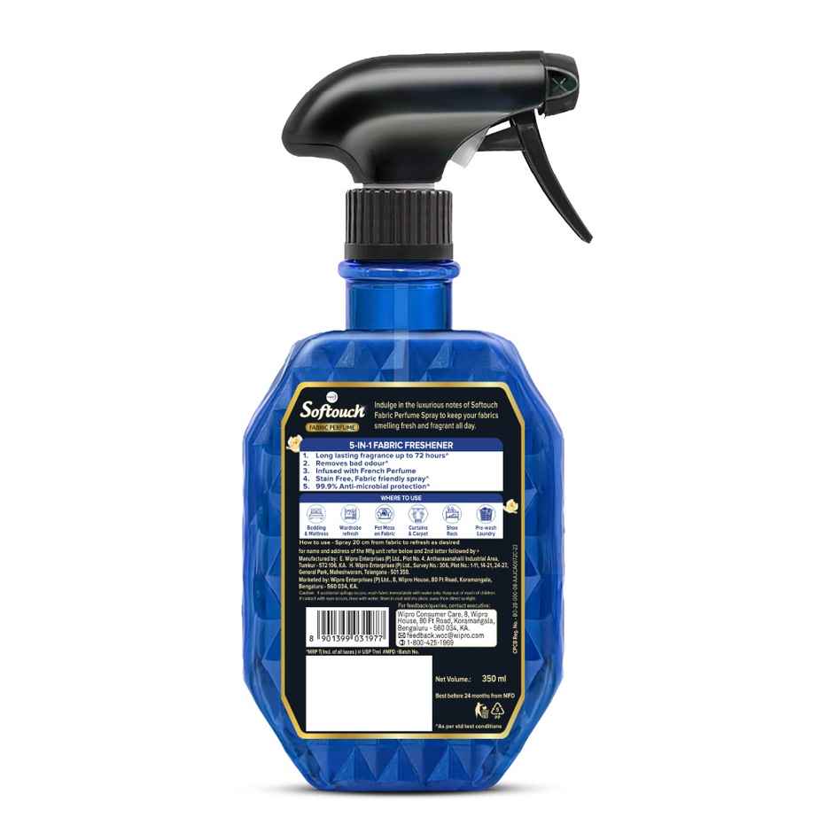 Softouch Fabric perfume Spray Instant Fragrance - 350 ml
