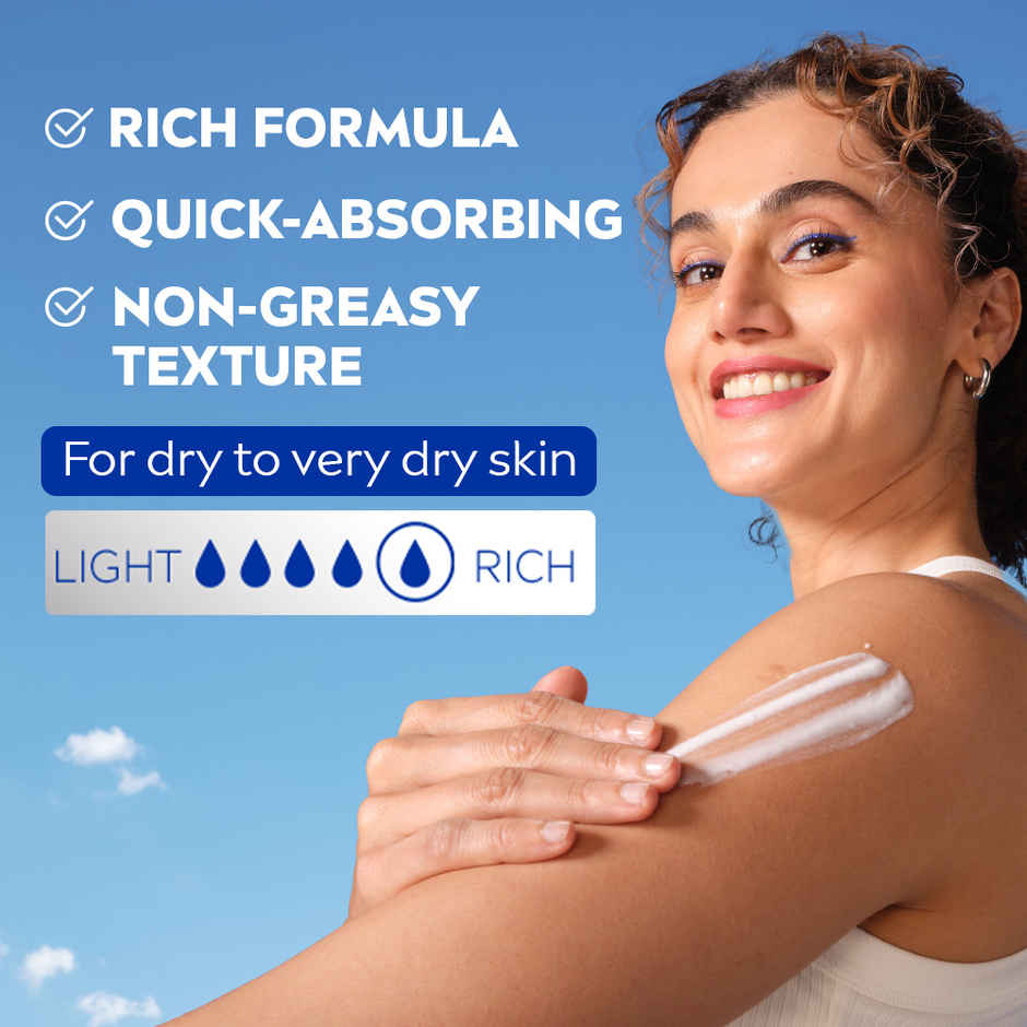 NIVEA Nourishing Body Lotion Body Milk|48 H Moisturization|2X Almond Oil|For Very Dry Skin