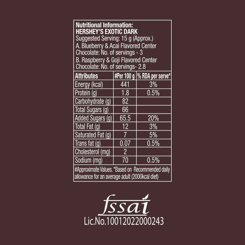 Hershey's Exotic Dark Chocolates Pack