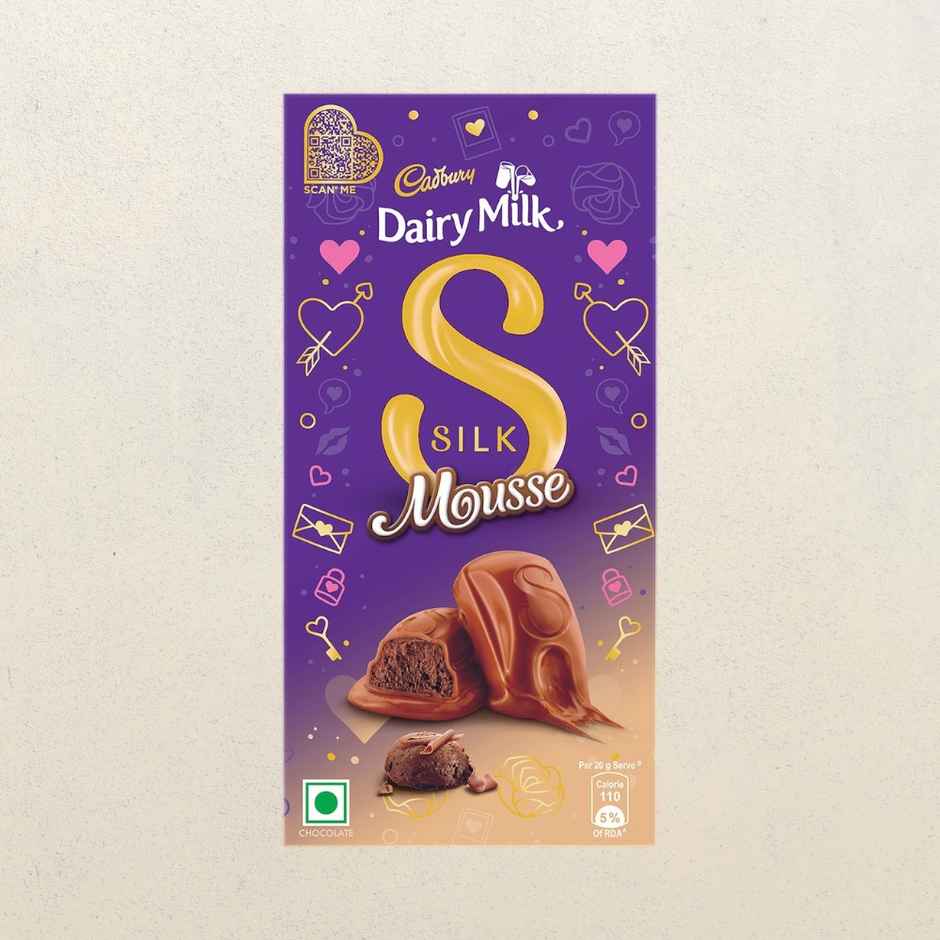 Cadbury Dairy Milk Silk Mousse Chocolate Bar Valentines Gift Pack