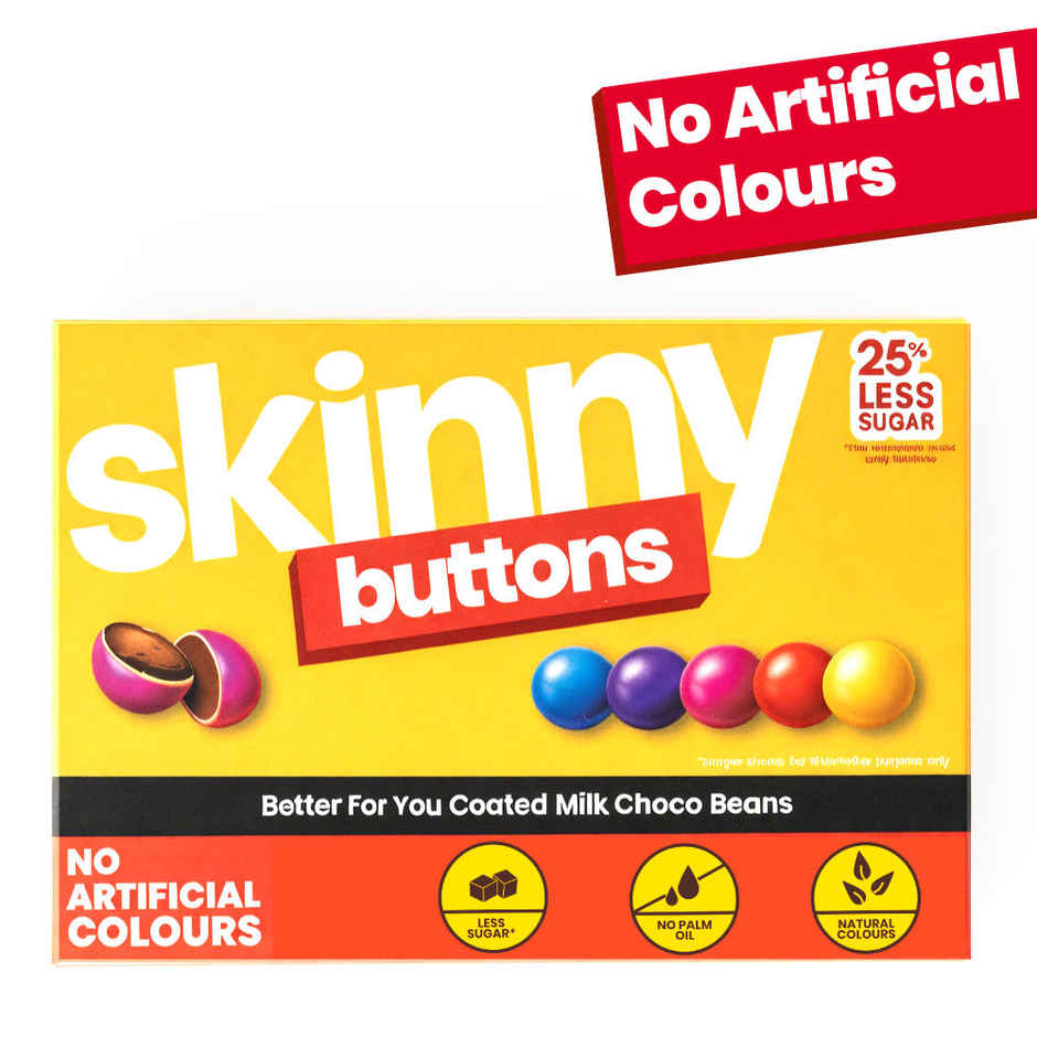 Skinny Chocolate Buttons | No Artificial Colours | Less Sugar | No Palm Oil