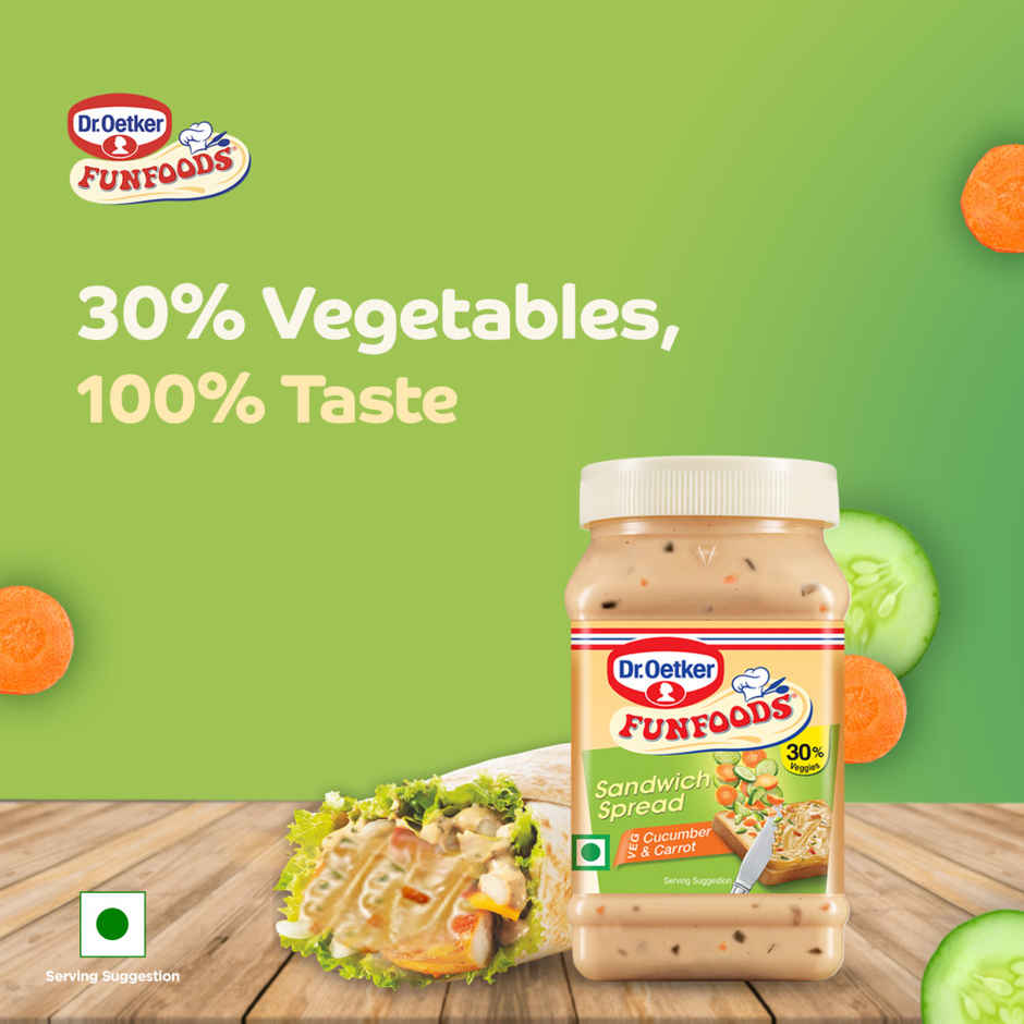 Dr. Oetker FunFoods Veg Cucumber & Carrot Sandwich Spread