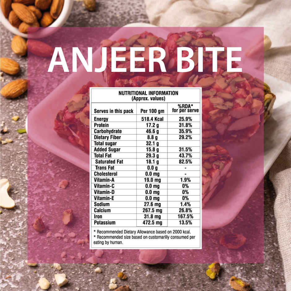 Wonderland Foods Vrat Anjeer Bites