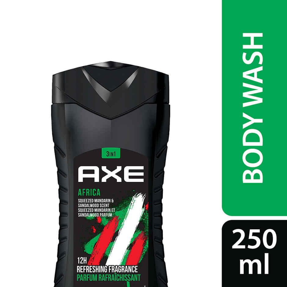Axe Africa 3-in-1 Body,Face & Hair Wash | For Men