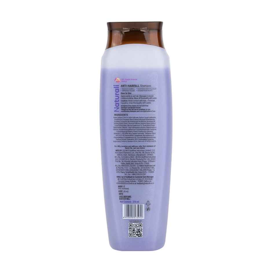 Naturali Anti Hairfall Shampoo|With Rosemary, Biotin & Ginseng |No Sulfate No Paraben