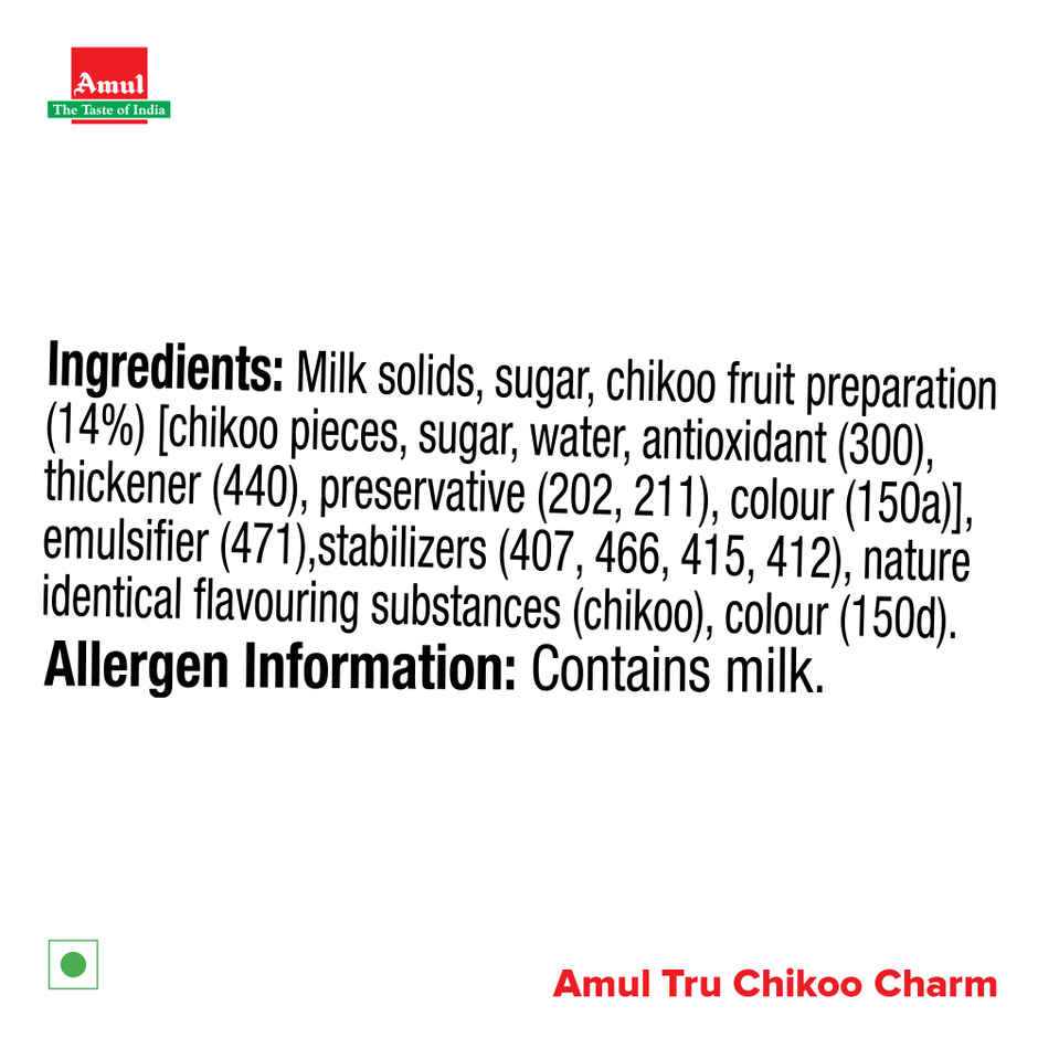Amul Tru Chikoo Charm Ice Cream Cup