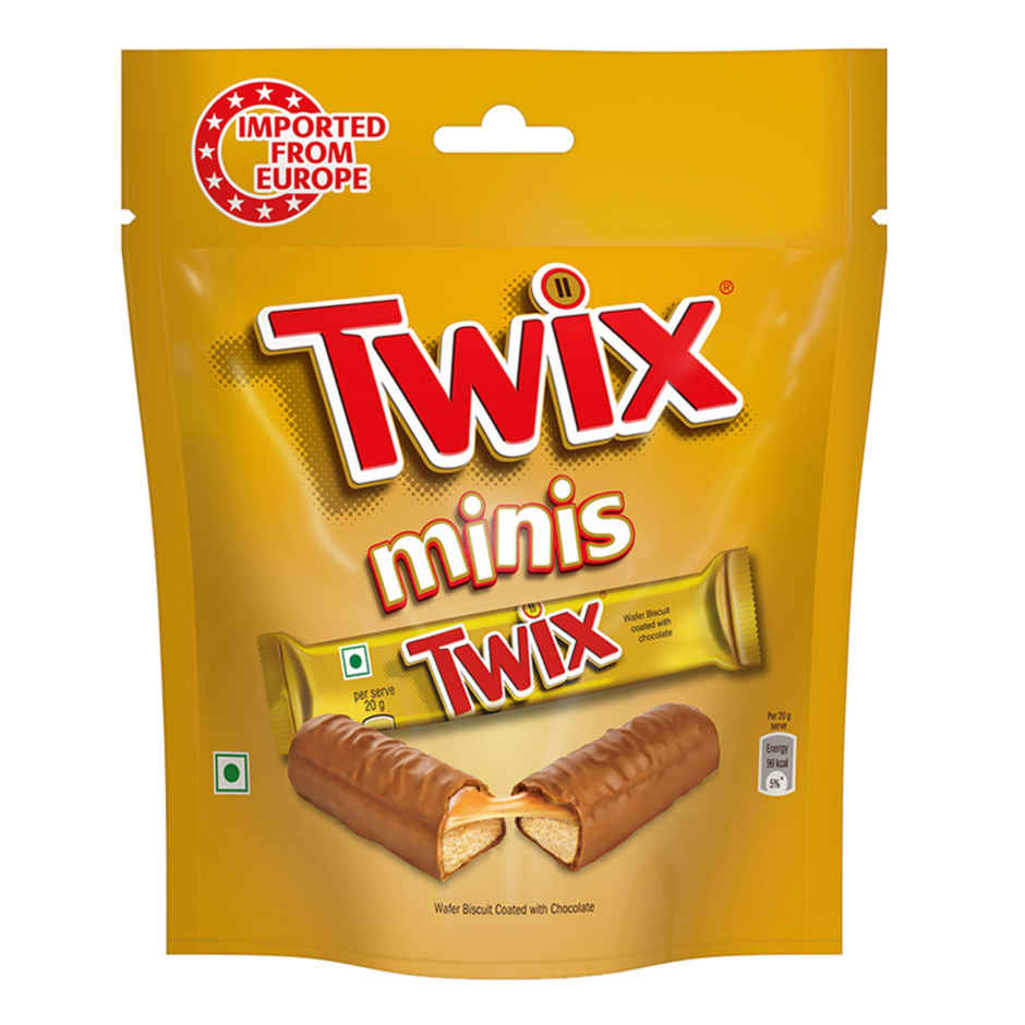 Bounty 100g, Twix Cookie 130g & Mars Caramel 180g Minis Chocolate Combo Pack