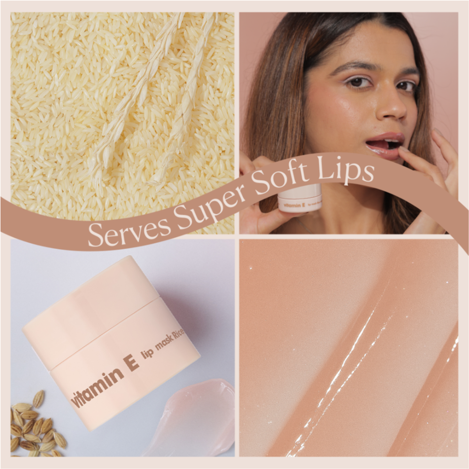 Tha Face Shop Vit E Lip Balm Mask | Korean Rice, Shea Butter & Amino Acids For Soft, Hydrated Lips