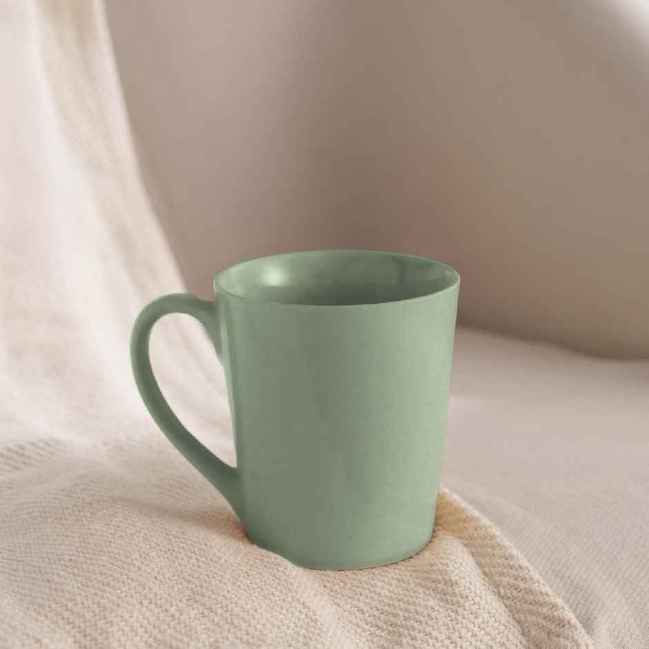 Borosil Porcelia Haven Sage Tea Coffee Porcelain Mug Set Microwave Dishwasher Safe