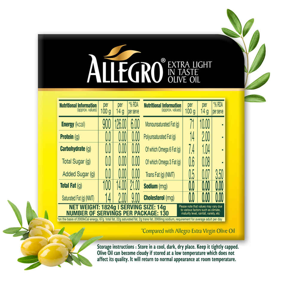Allegro Extra Light Olive Oil