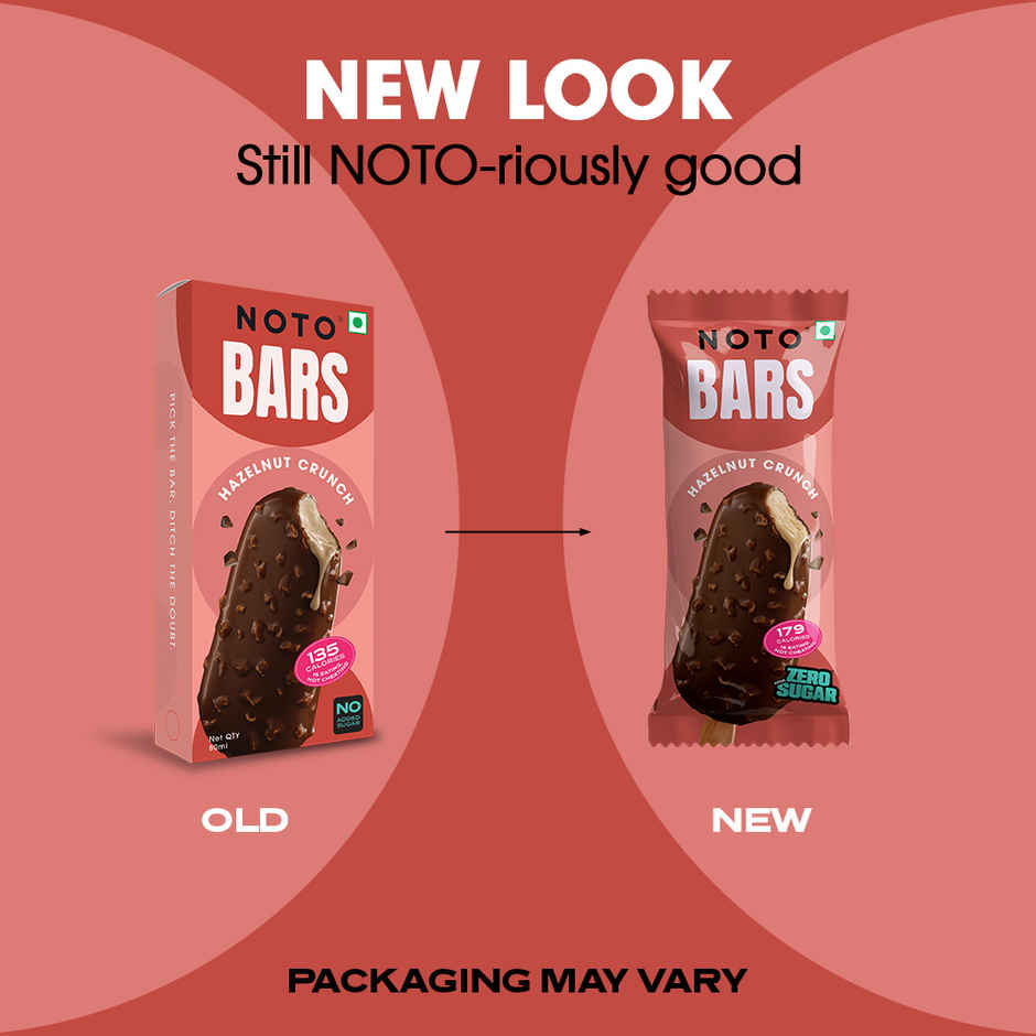 NOTO Chocolate Hazelnut Sugar Free, Guilt Free Bar