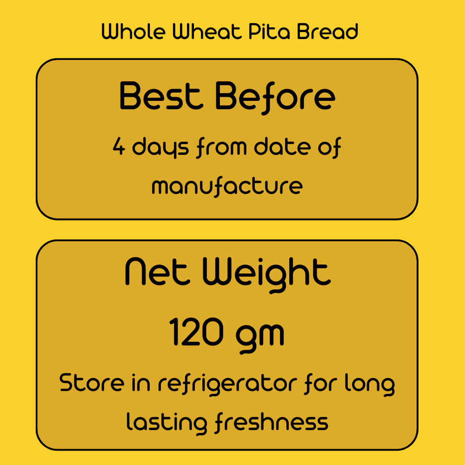 Paushtaa Whole Wheat Pita Bread