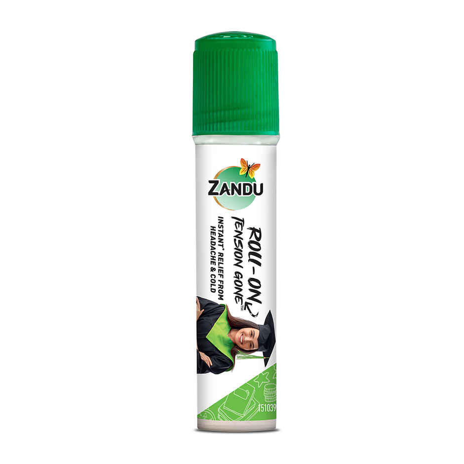 Zandu Roll-On Tension Gone, Instant Relief from Headache & Cold