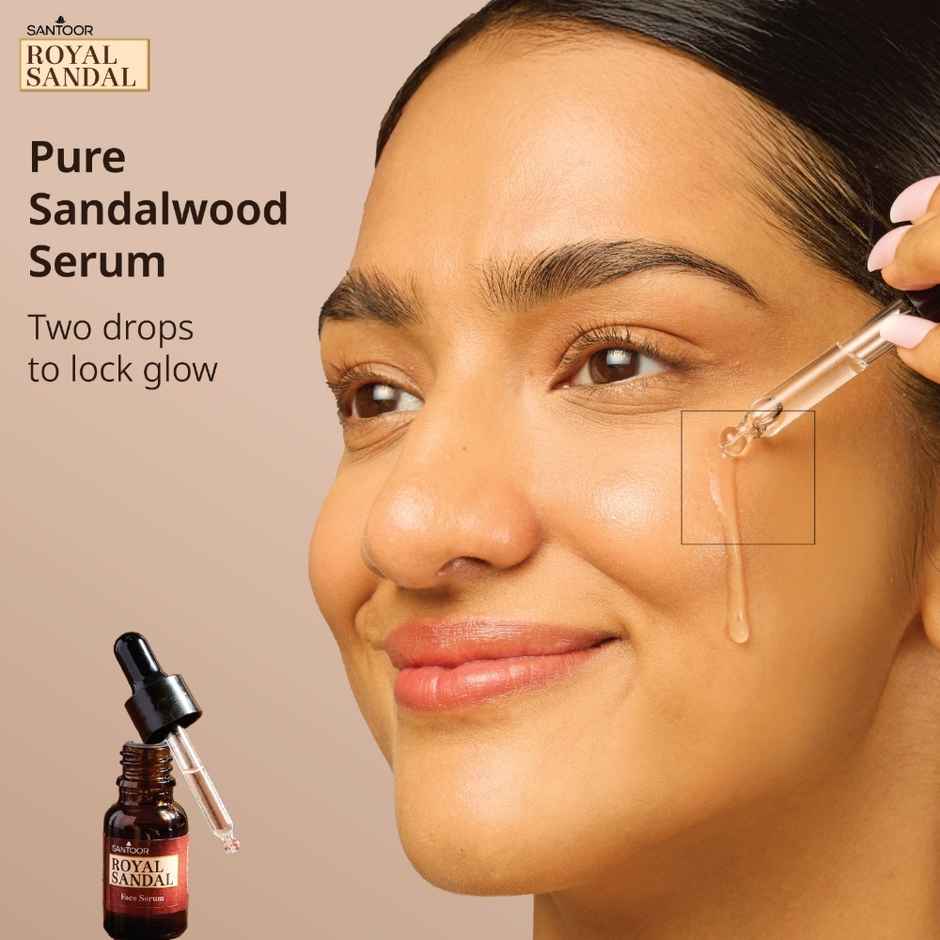 Santoor Royal Sandal Soap with Face Serum and Face Pack
