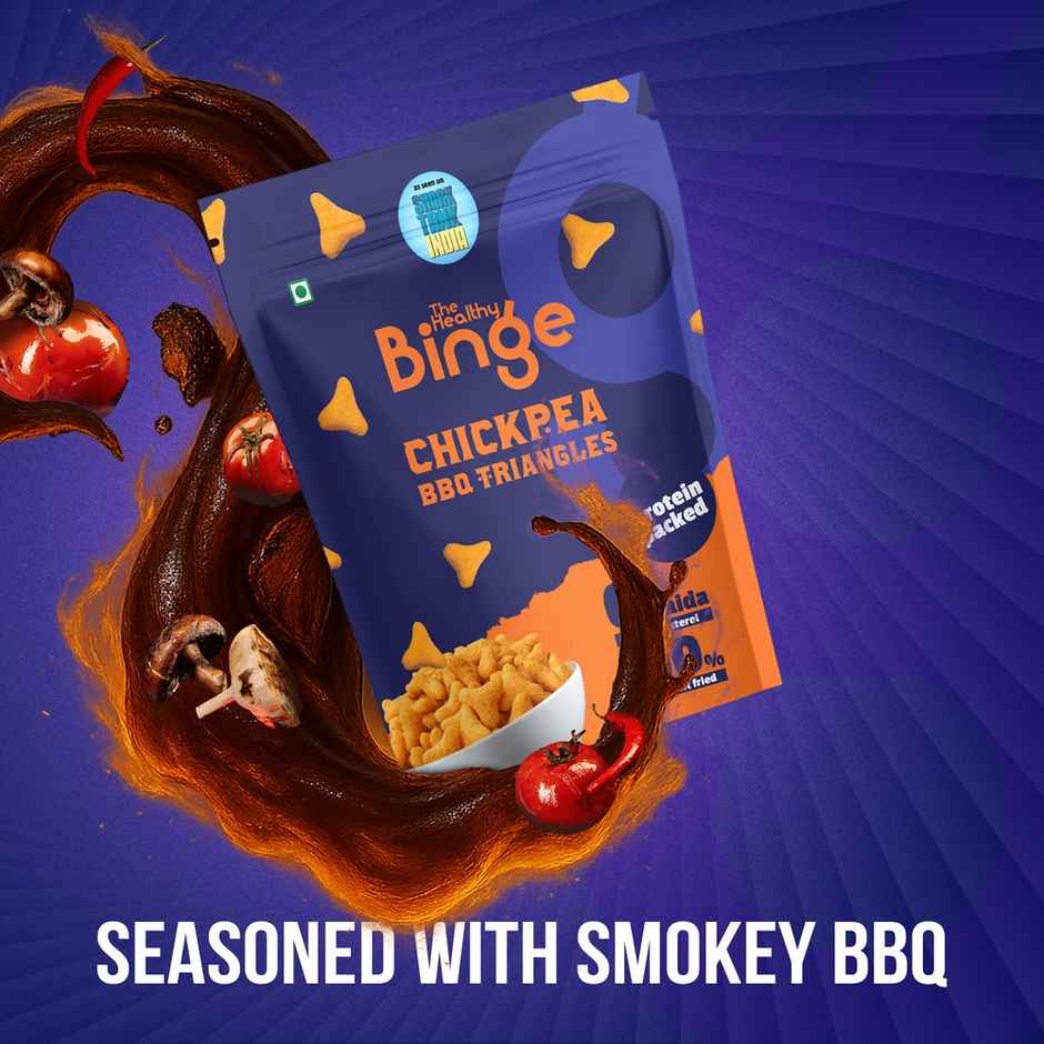 The Healthy Binge BBQ Chickpea Puffs | Crunchy & Savoury