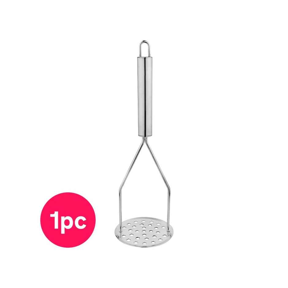 Vinayak Stainless Steel Potato Masher (Silver, 1 Unit)