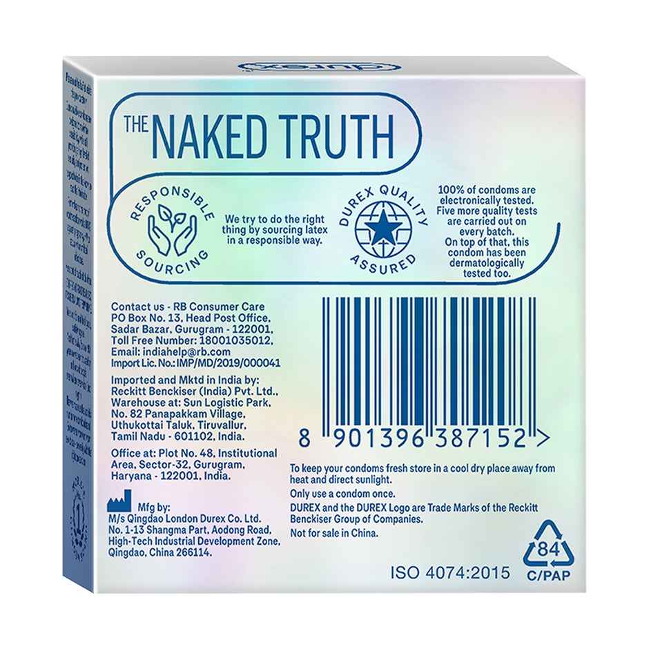 Durex Invisible Condom - Super Ultra Thin Condoms Combo  