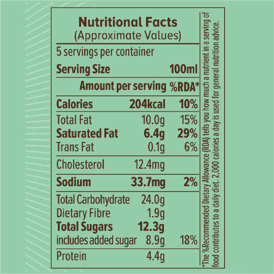 NIC Chocochips Ice Cream Tub | Preservative Free | No Artificial Flavors