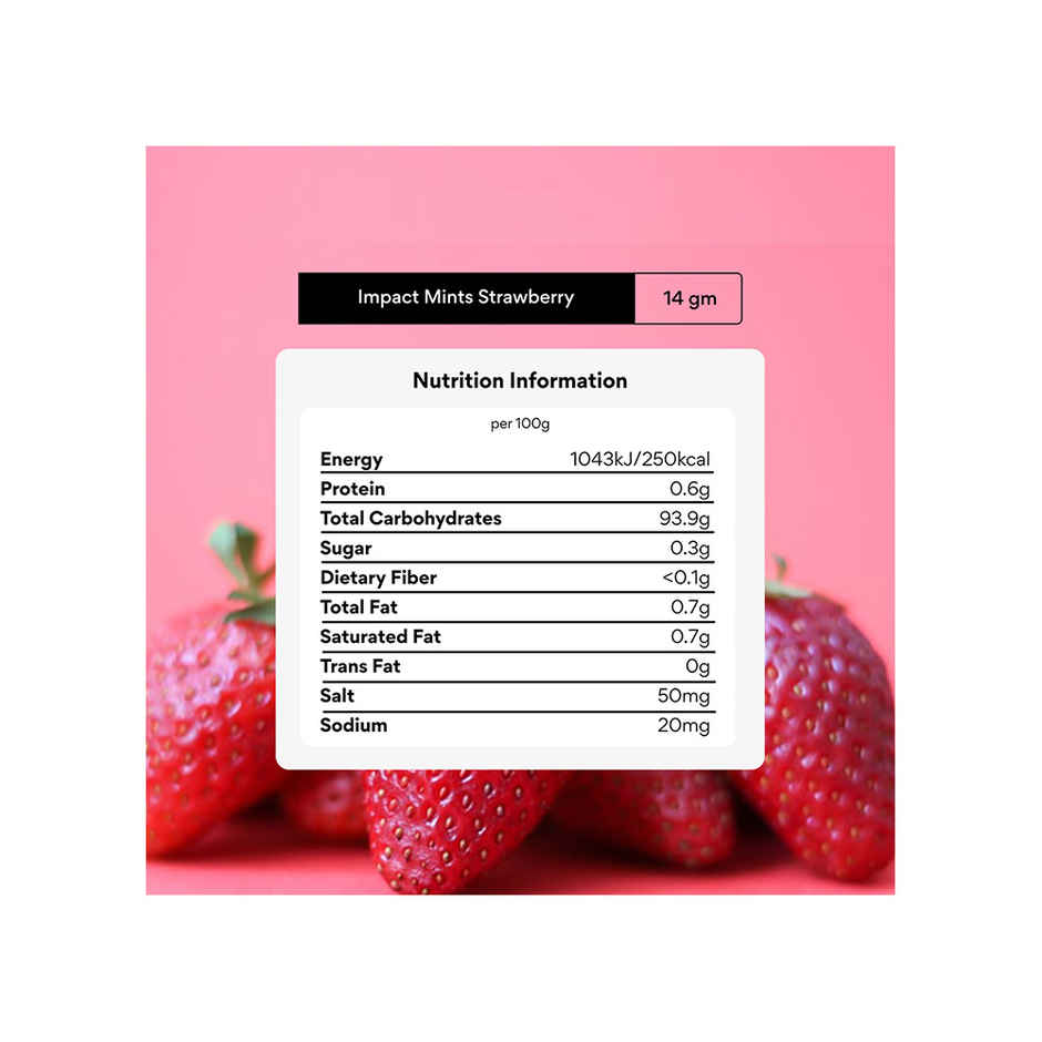 Impact Mint Sugar Free Strawberry