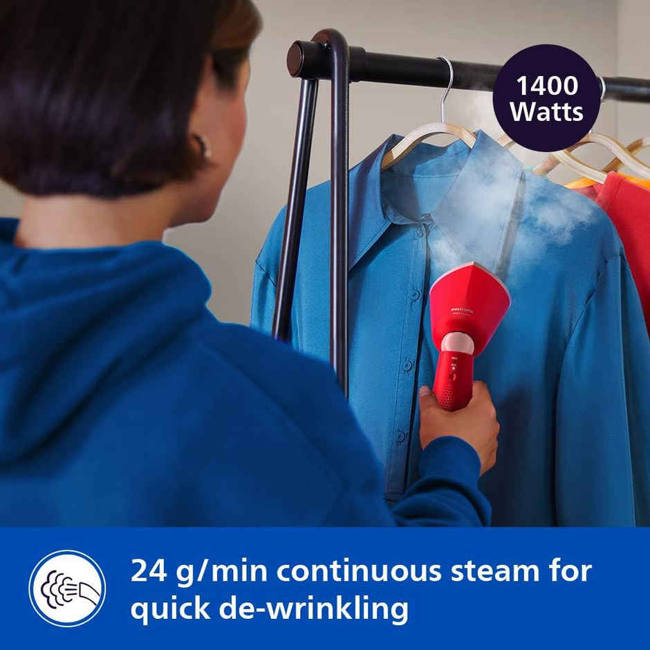 PHILIPS Handheld Garment Steamer STH5020/40 | No Burns Guaranteed | World's No.1 Ironing Brand