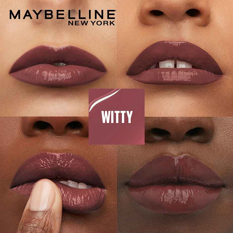 Maybelline Superstay Vinyl Ink Liquid Lipstick | Witty | 16 HRs | Enriched With Vitamin E & Aloe