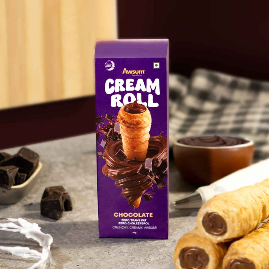 Awsum Cream Roll Chocolate