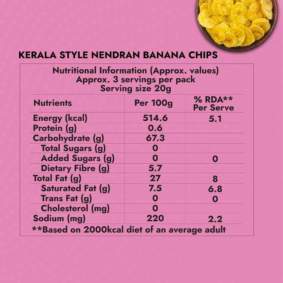 Sweet Karam Coffee Rock Salt Nendran Banana Chips - Fasting (Vrat) Special