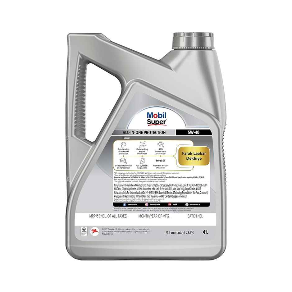 Mobil Super All in One Protection 5w-40 Ct 4 x 4L