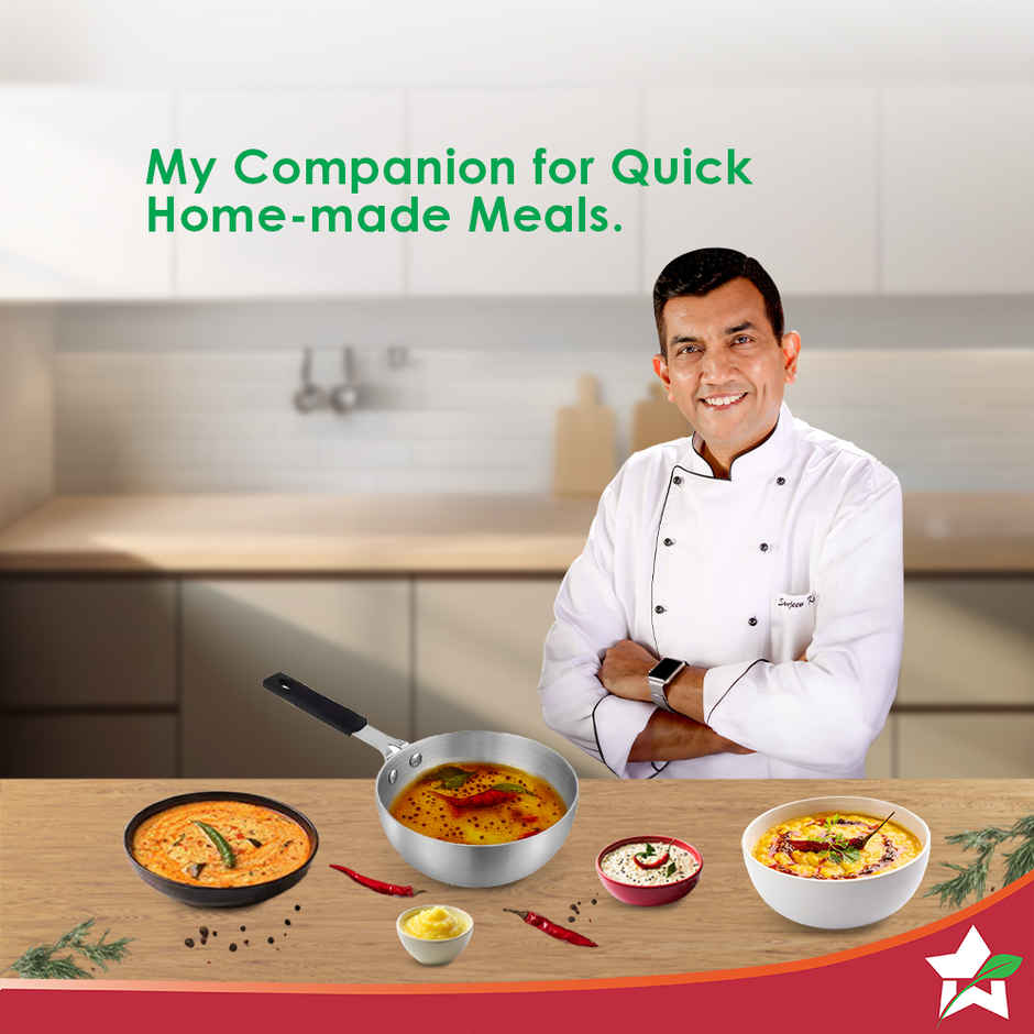Wonderchef Venice Mini Wok Tadka Pan | 14 cm | 650 ml | Triply