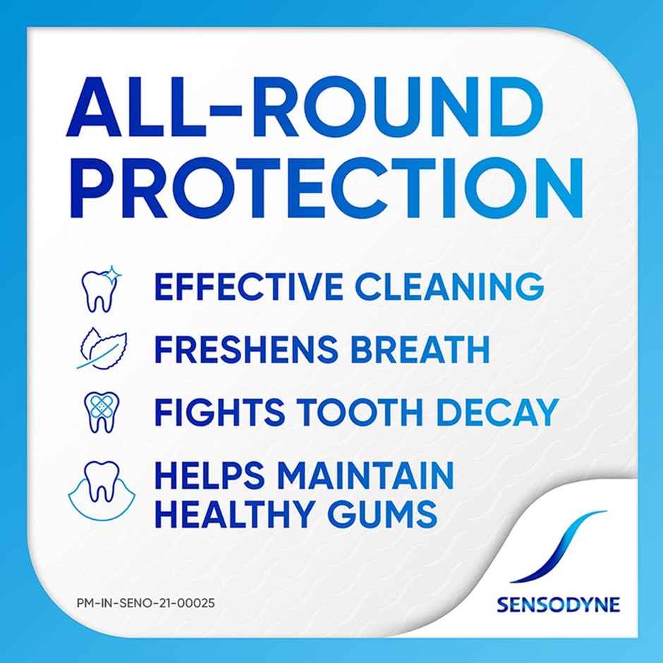 Sensodyne Fresh Mint Toothpaste (Strong Mint Flavour), Daily Sensitivity Protection Paste | Combo