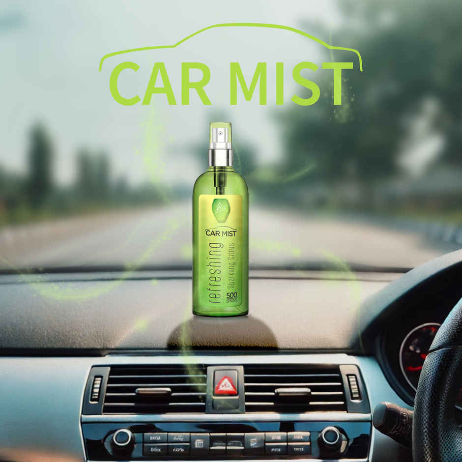 Lia Sparkling Citrus Car Mist/Spary | Long Lasting Air Freshener for Car | From House of Cycle