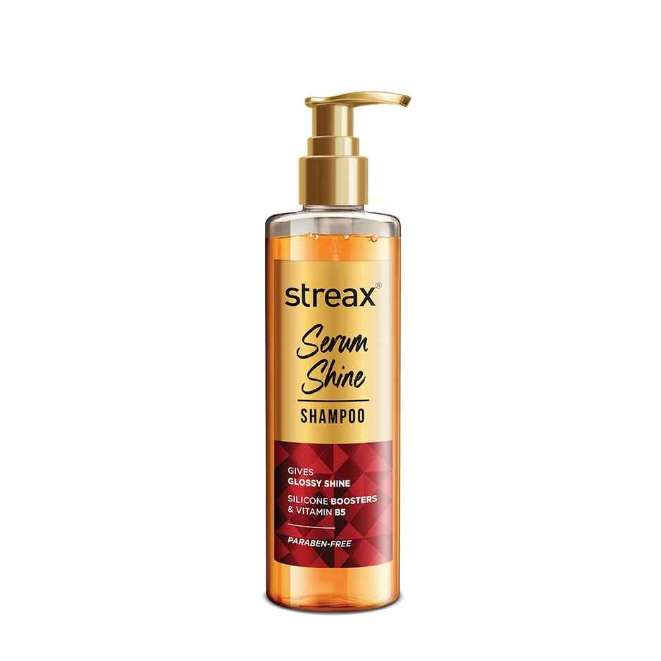 Streax Serum Shine Paraben Free Shampoo For Frizzy And Dry Hair With Silicon Boosters
