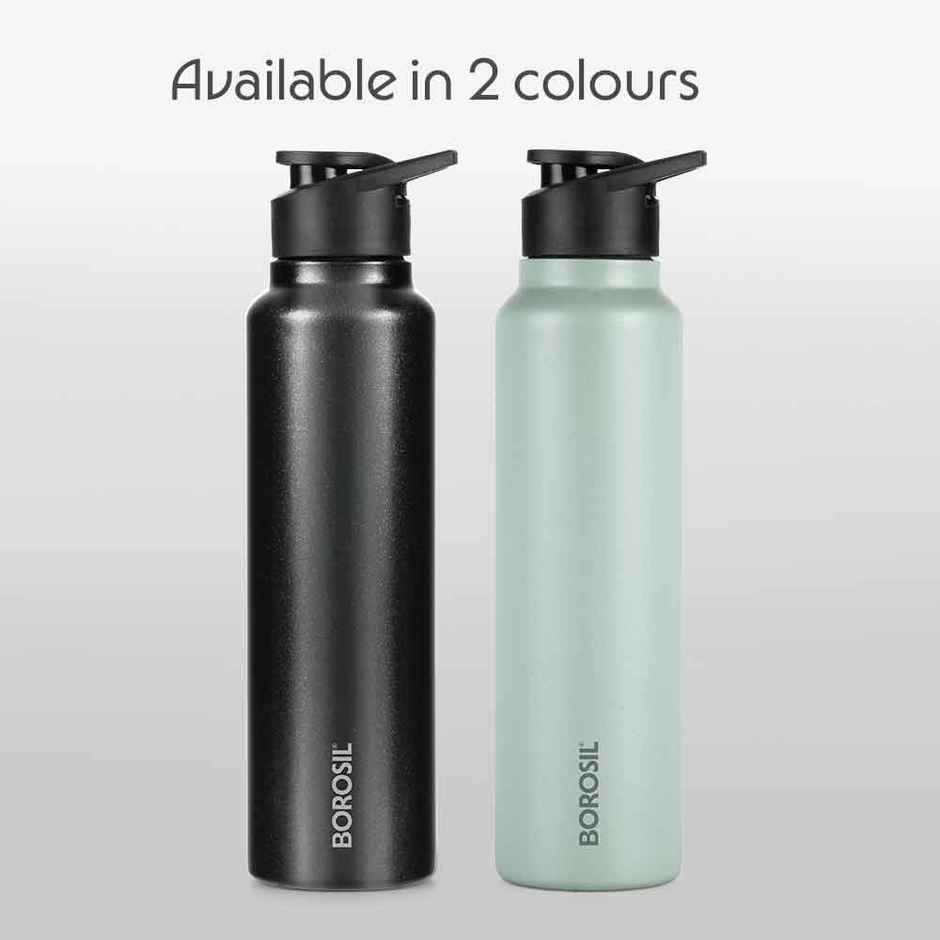 Borosil Sipfresh BIS Approved Single Wall Stainless Steel Water Bottle | Galaxy | 840 ml
