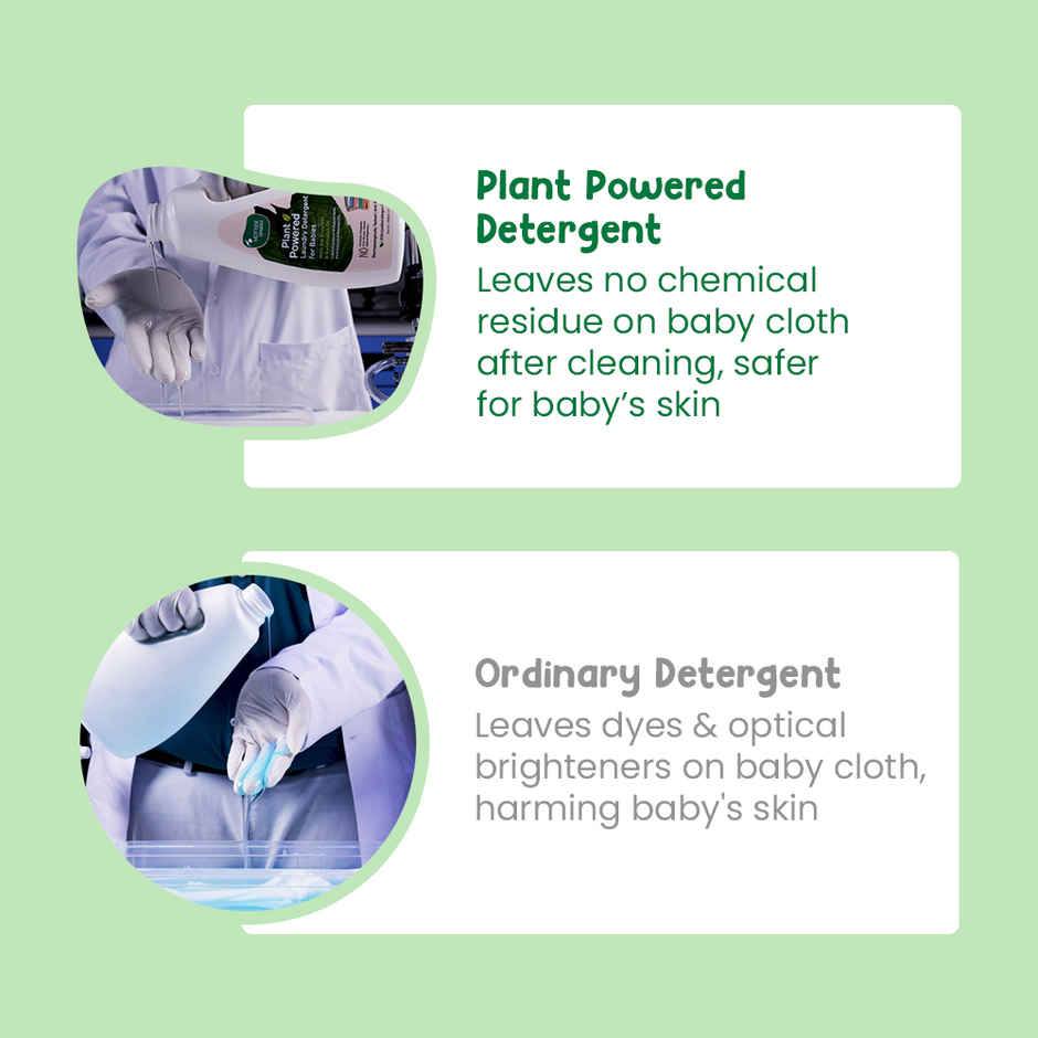Mother Sparsh Plant Powered Baby Laundry Liquid Detergent With Bio Enzymes And Eucalyptus Oil