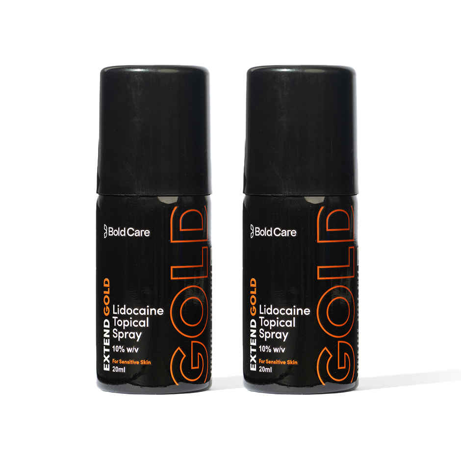 Bold Care Extend Gold - Lidocaine 10% Spray For Longer Sex Combo