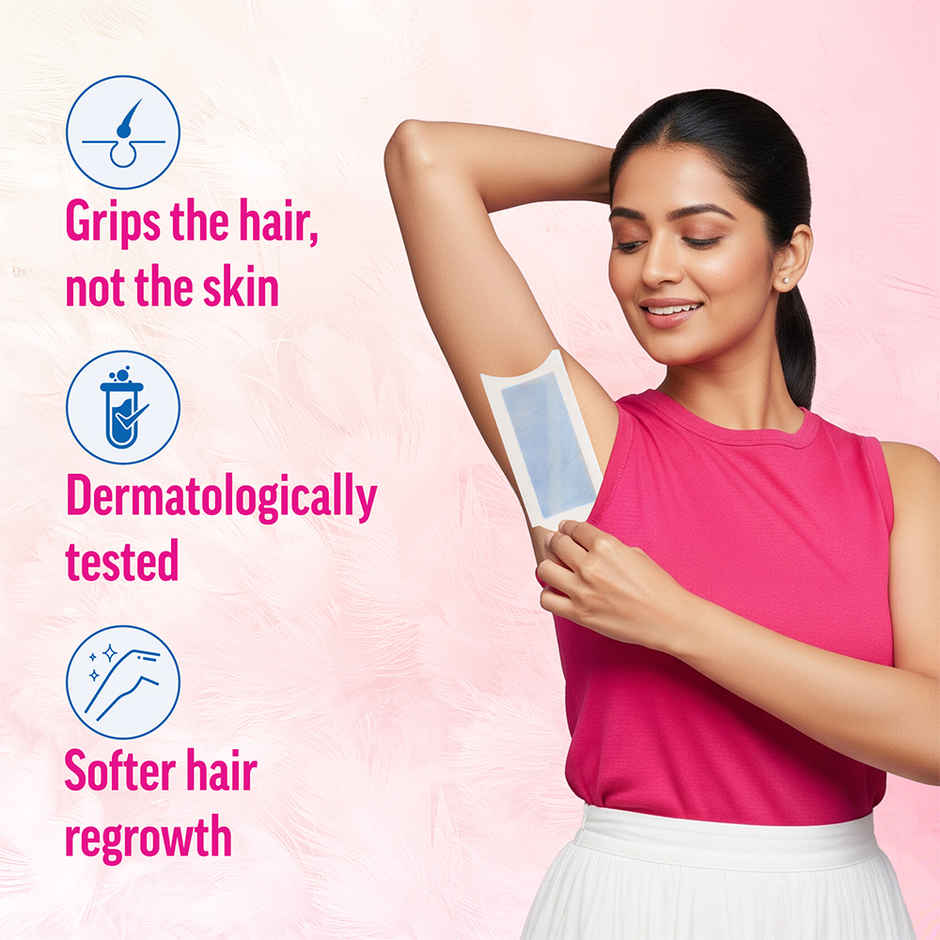 Veet Professional Waxing Strips Kit For Sensitive Skin | 8 Strips