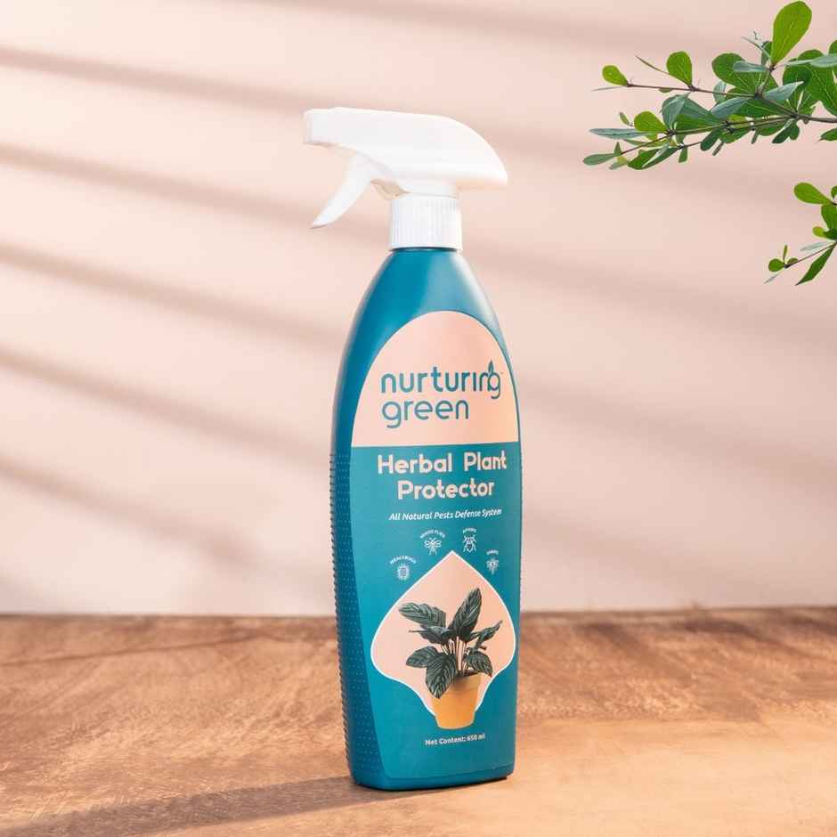 Nurturing Green - Herbal Plant Protector | 650ml | Plant Spray Bottle with Neem Oil for Plant Care