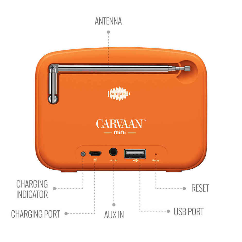 Carvaan Saregama Mini Shrimad Bhagavad Gita Music Player | with Bluetooth/FM/AM/AUX
