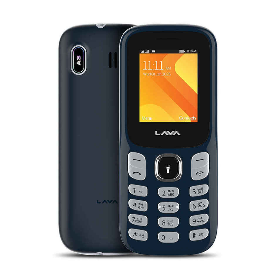 Lava A3 King Dual SIM Keypad Phone | 1.8 inch Display | 1750mAh Battery | Dark Blue