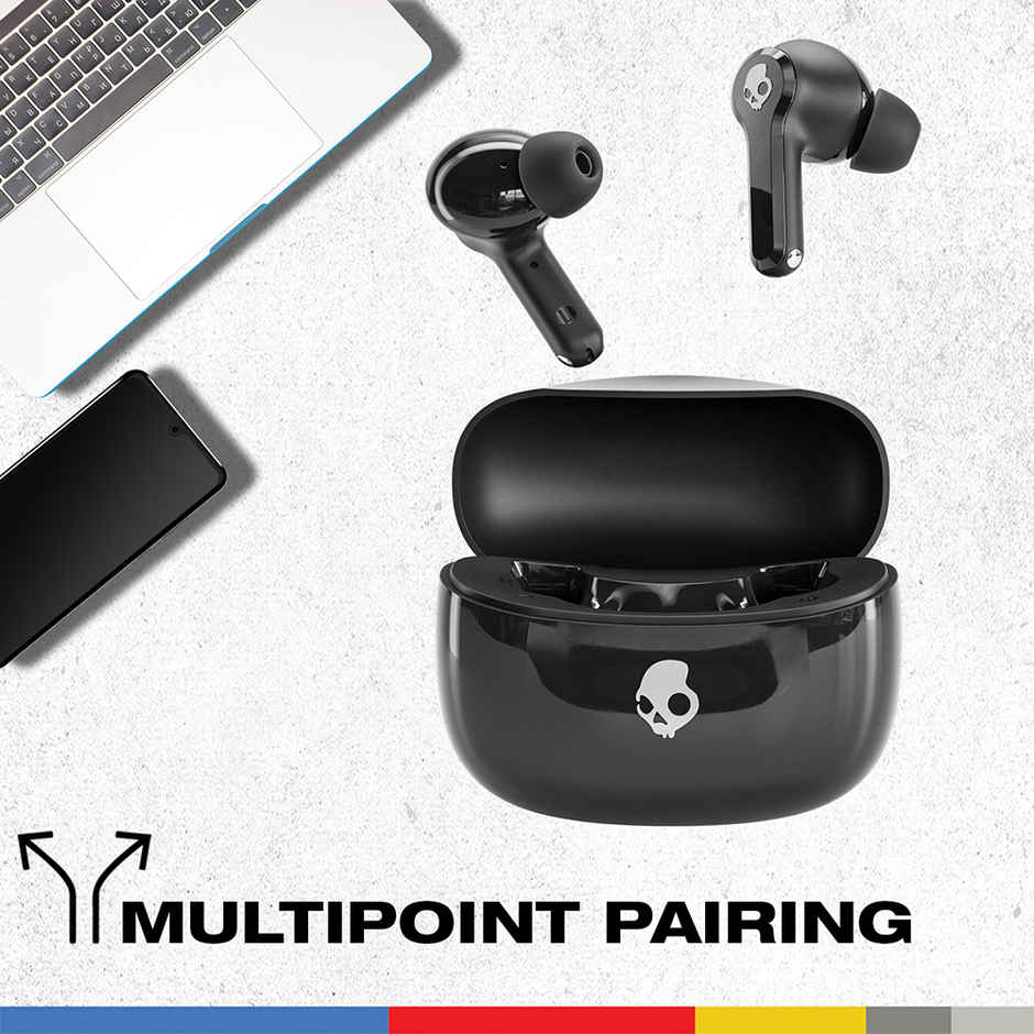 Skullcandy Inkd ANC Wireless Earbuds 43 Hour Battery Noise Cancelling Black