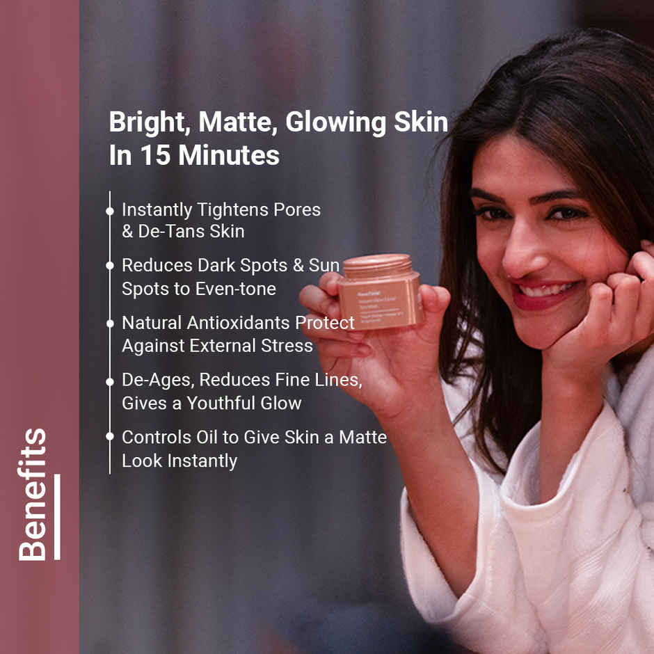 Neude Instant Facial Face Mask With Yogurt & Orange Oil For Pore-Smooth, De-Tanned Skin 50 Ml