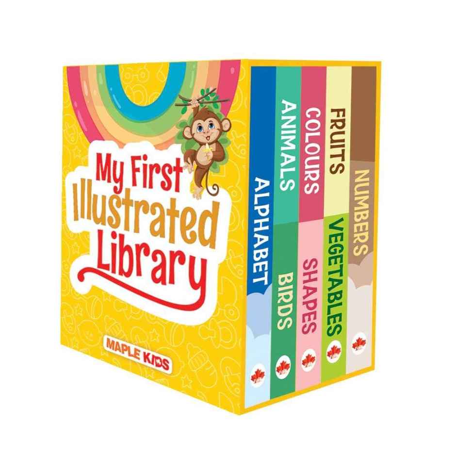 My First Learning Library - Boxset of Board Books - 8 Topics Gift Set for Kids (Illustrated)