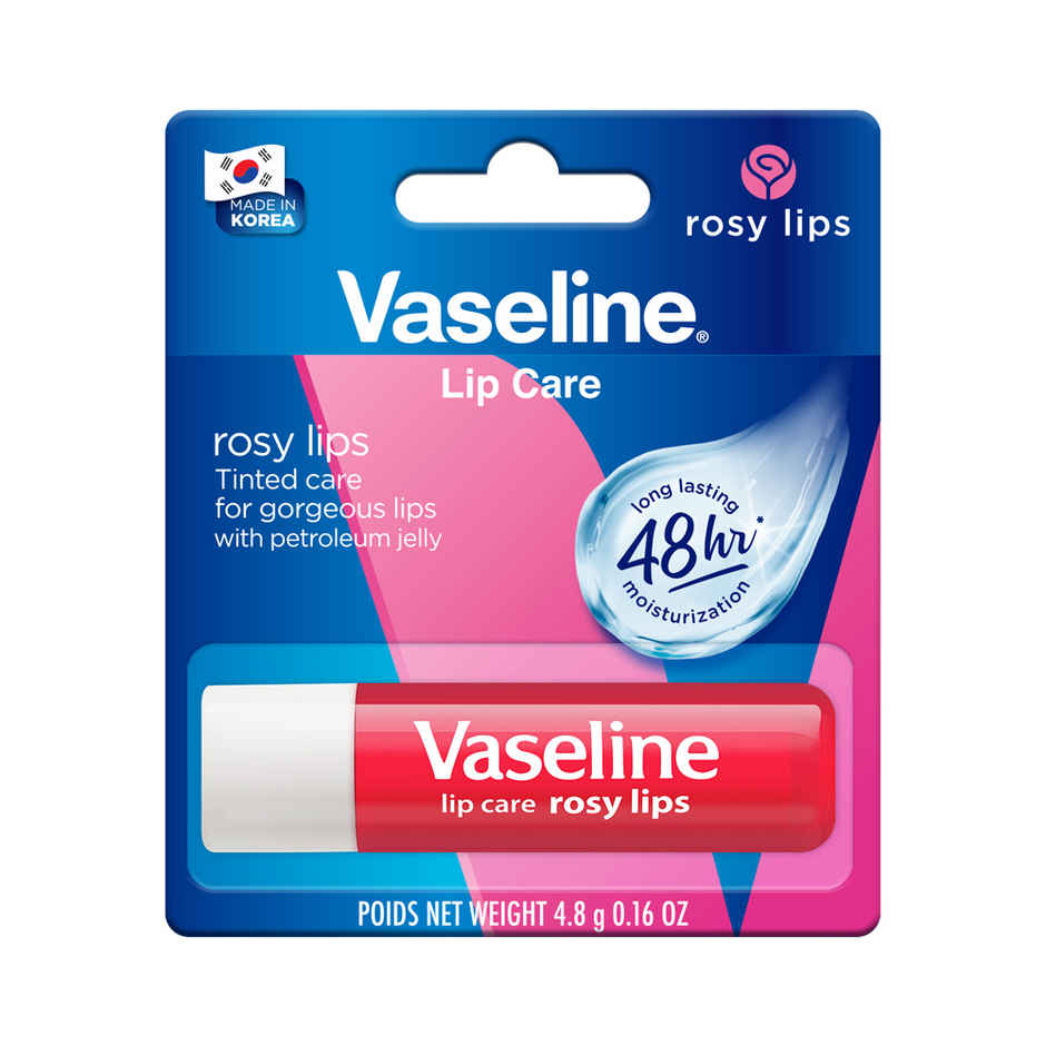 Vaseline Lip Care Rosy Lips Tinted Lip Balm with Almond Oil & Rose Extract